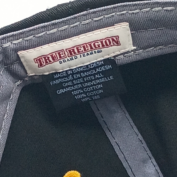 True Religion Black and Gold Cap - Picture 8 of 10